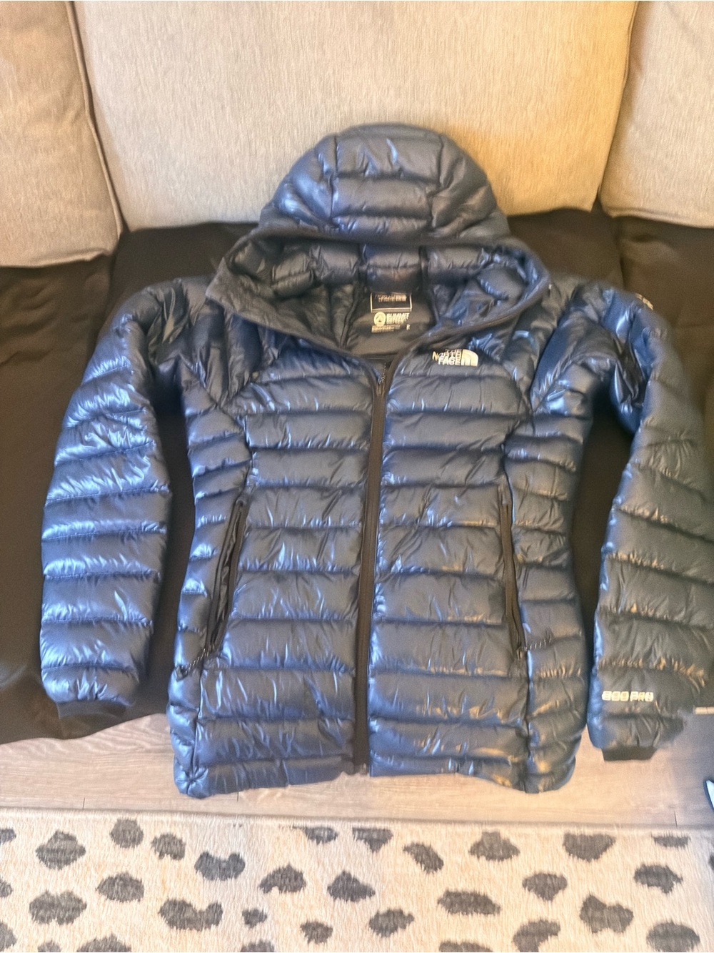 The North Face Kids Navy Blue Puff Jacket with Hood